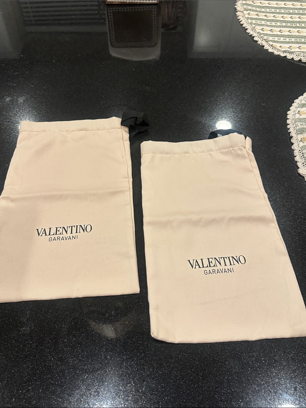 Pair of Valentino dustbags